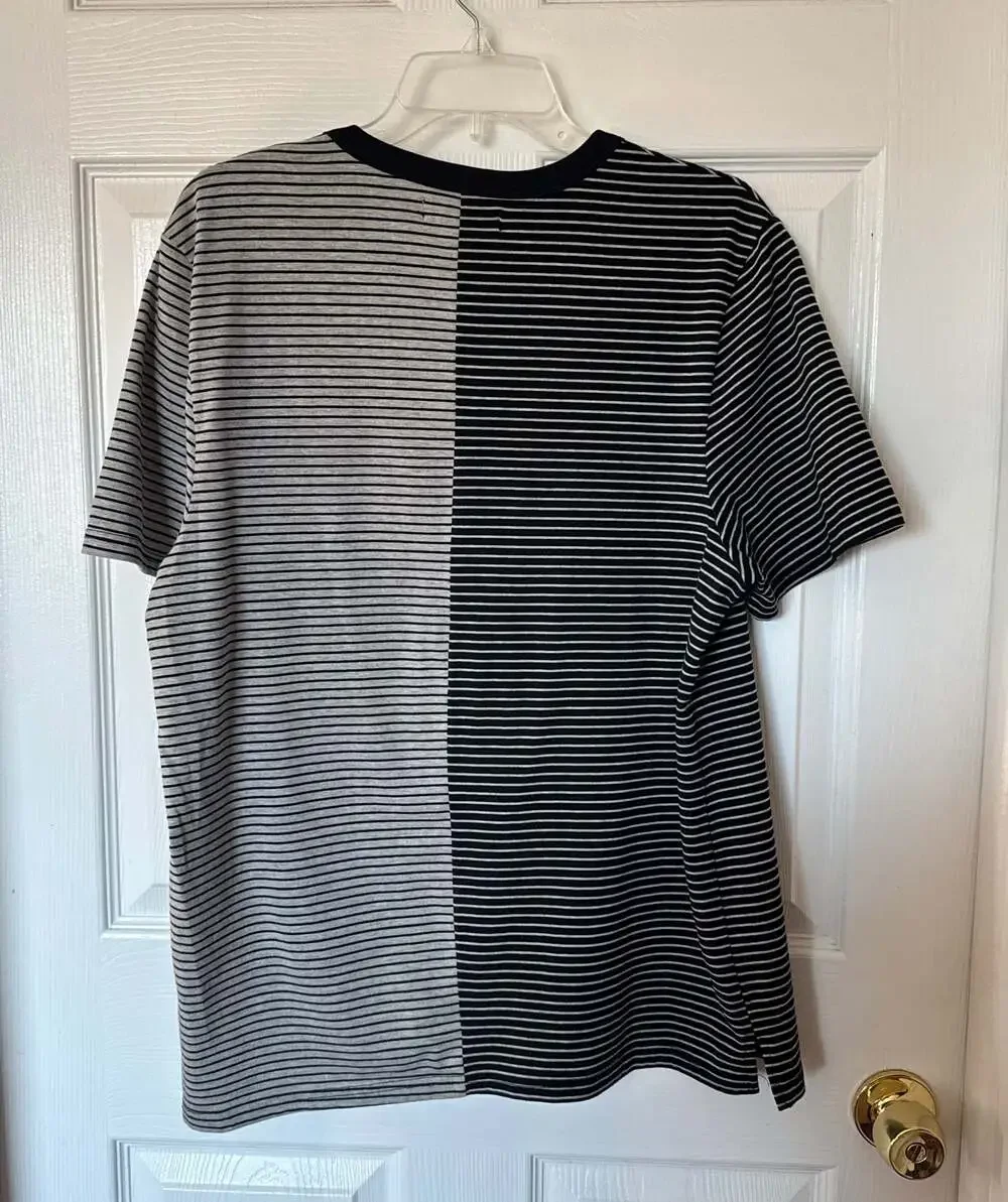 Sovereign Code Split Striped T-Shirt Size L - Picture 7 of 7